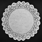 NORMANDY White Paper Doilies  4", 8", 10", 12", 14", 16" Round Chargers, Placemats
