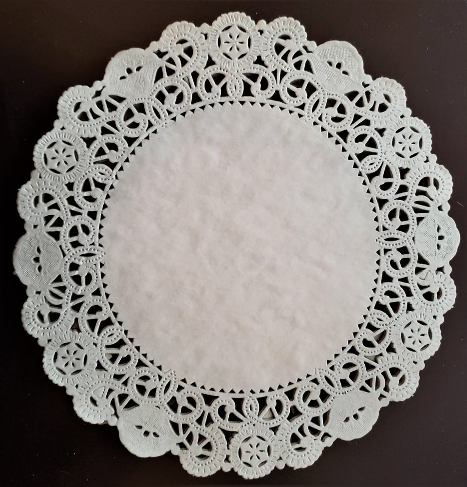  The Baker Celebrations Silver Foil 4 inches Round paper Lace  Table Doilies- Beautiful embossing (pack of 50) : Home & Kitchen