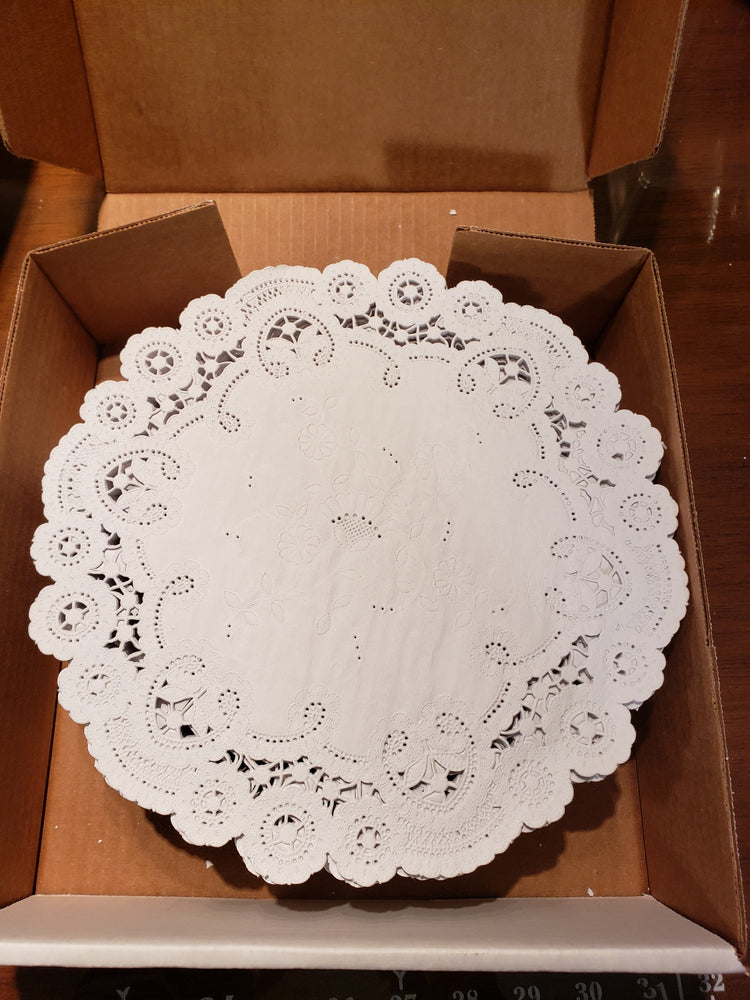 WHITE French Lace Doilies