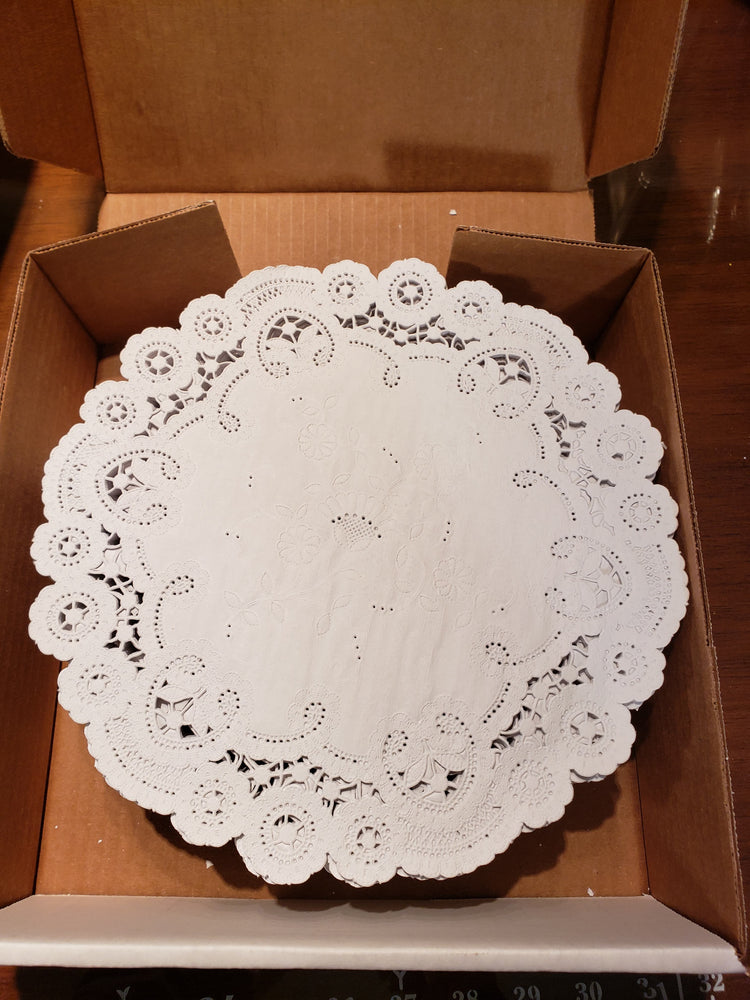 500 - 10" Vintage WHITE FRENCH LACE Paper Doilies | By the Case