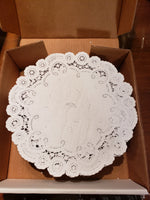 500 - 10" Vintage WHITE FRENCH LACE Paper Doilies | By the Case