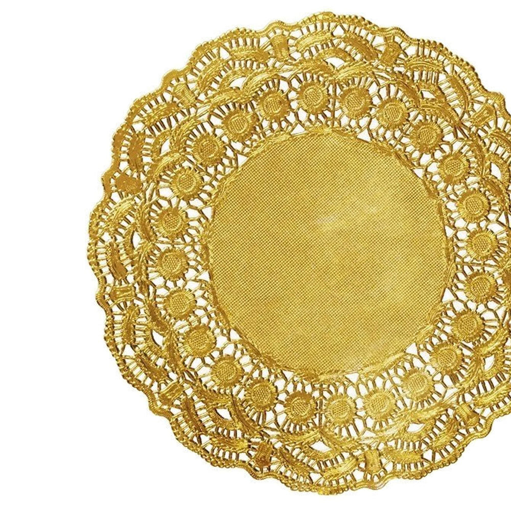9.5" Gold Foil Doilies