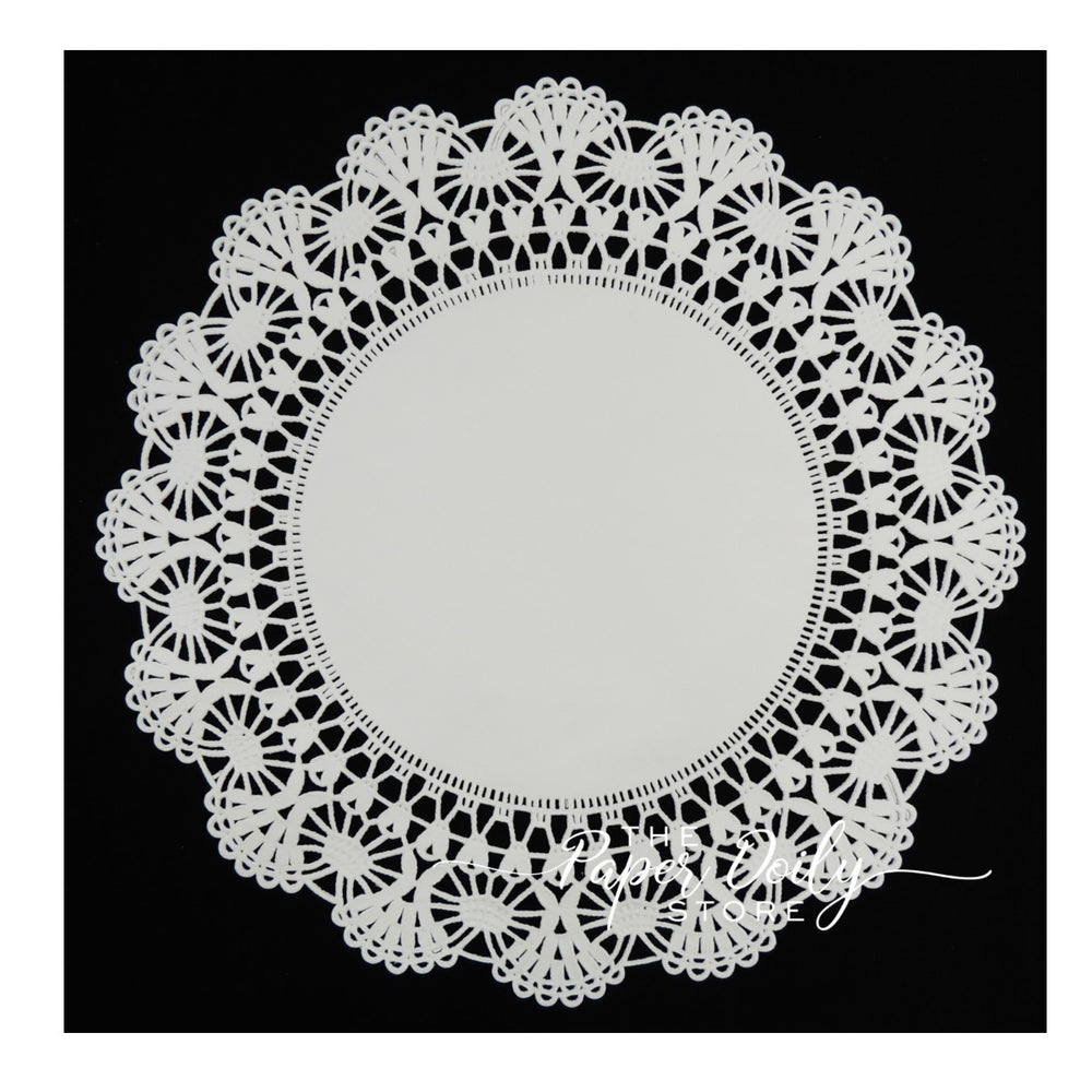 SafePro 4LD 4-Inch White Round Lace Paper Doilies, 1000/CS