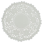 WHITE CROCHET FLOWER Paper Doilies || 4.5", 5.5", 6.5", 9.5", 10.5"