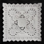 5" x 5" SQUARE White Paper Doilies