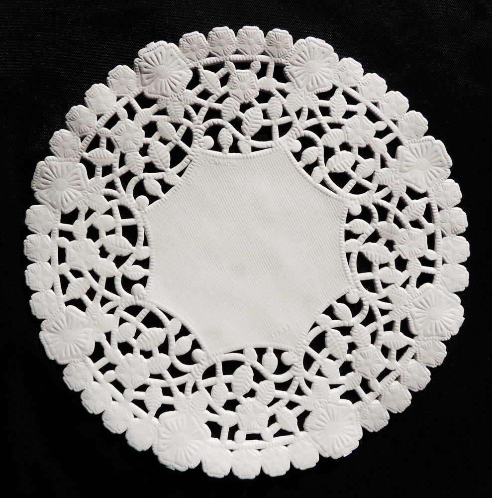 100 Pcs | 10 Round White Lace Paper Doilies, Food Grade Paper | by Tableclothsfactory